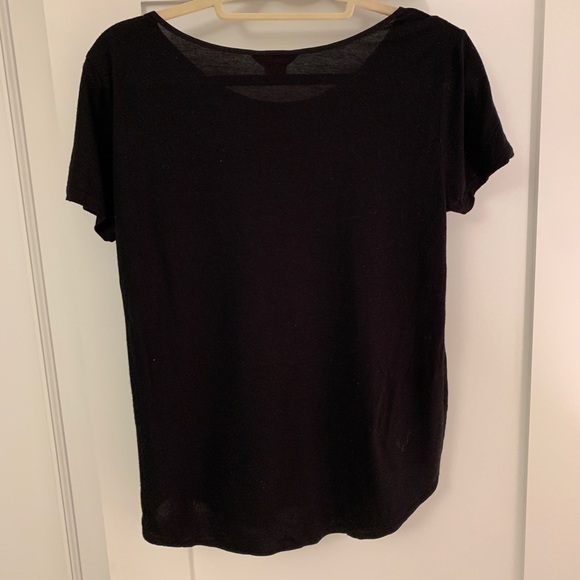 Joe Fresh Black Silky Blouse - Small - Picture 2 of 3